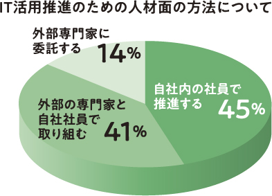 IT活用推進のための人材面の方法について